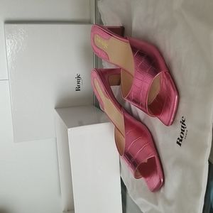 Rouje metallic pink shoes